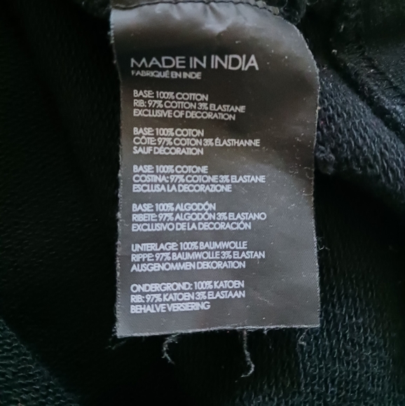 Club Monaco Black Sweatshirt Size L - Picture 4 of 4